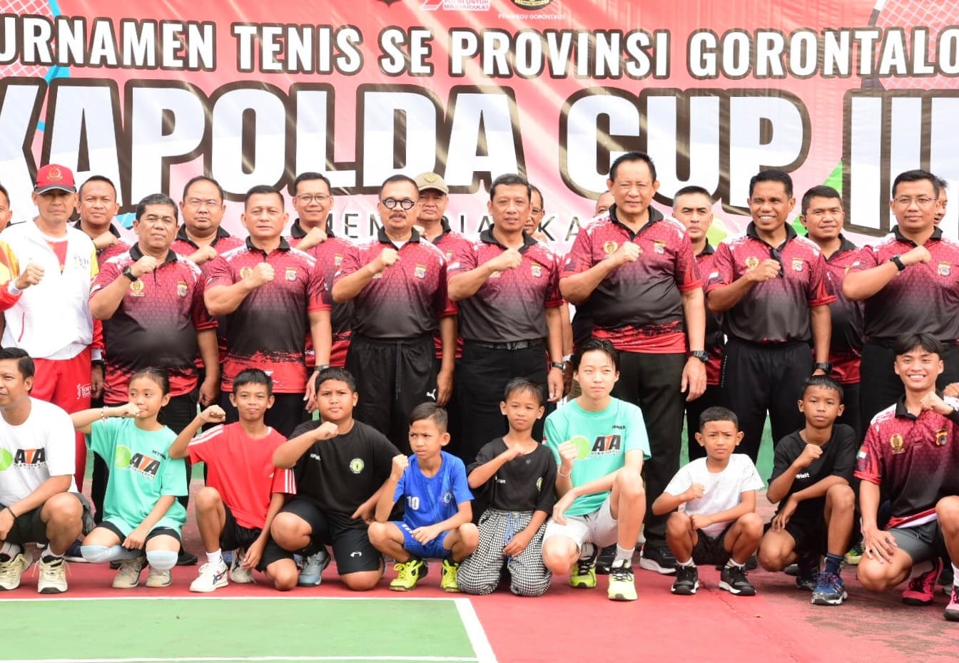 Turnamen Tenis Kapolda Gorontalo Cup Meriahkan Hari Bhayangkara ke-79